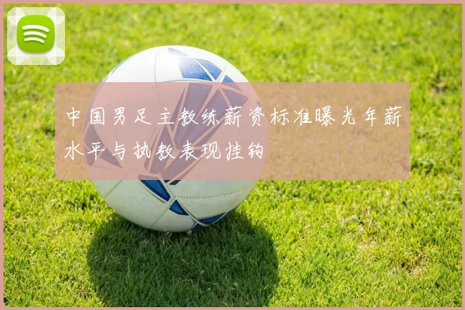 中国男足主教练薪资标准曝光年薪水平与执教表现挂钩