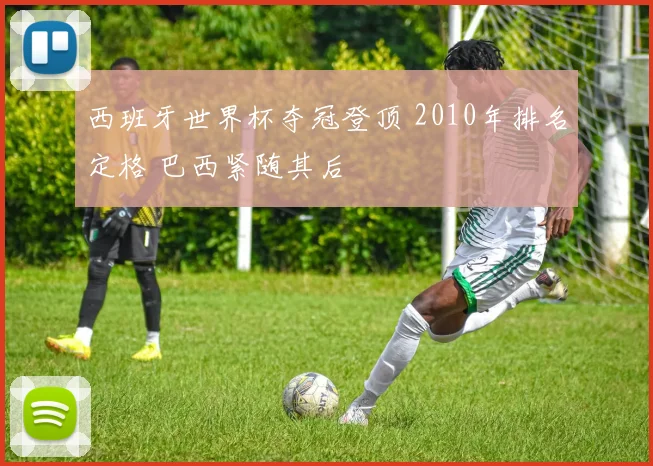 西班牙世界杯夺冠登顶 2010年排名定格 巴西紧随其后